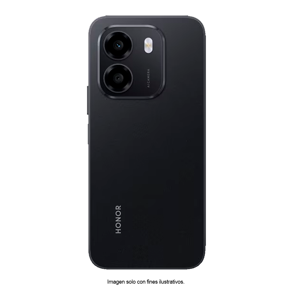 Celular X6E color negro, 4GB+128GB, pantalla 6.6" dual card. Honor