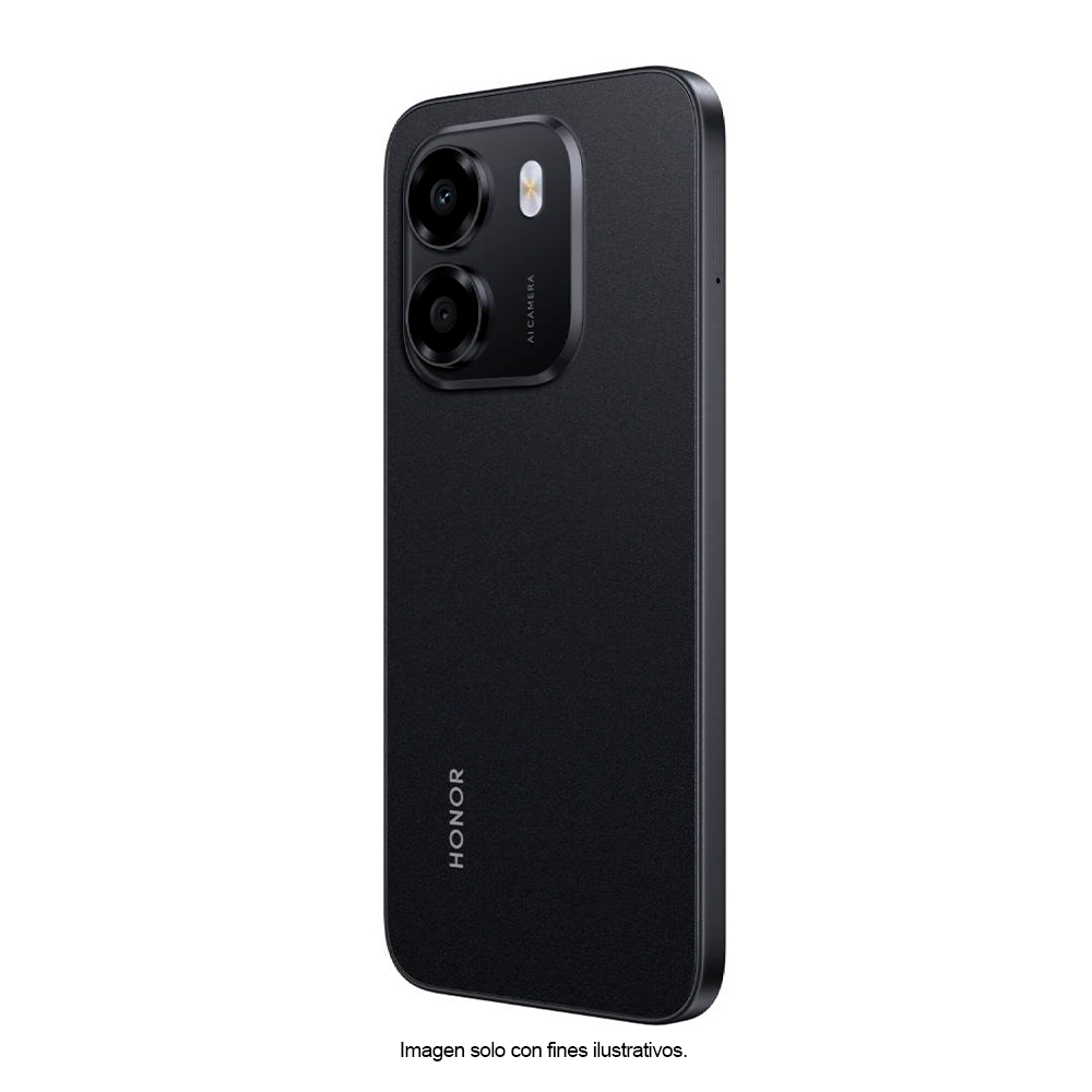 Celular X6E color negro, 4GB+128GB, pantalla 6.6" dual card. Honor