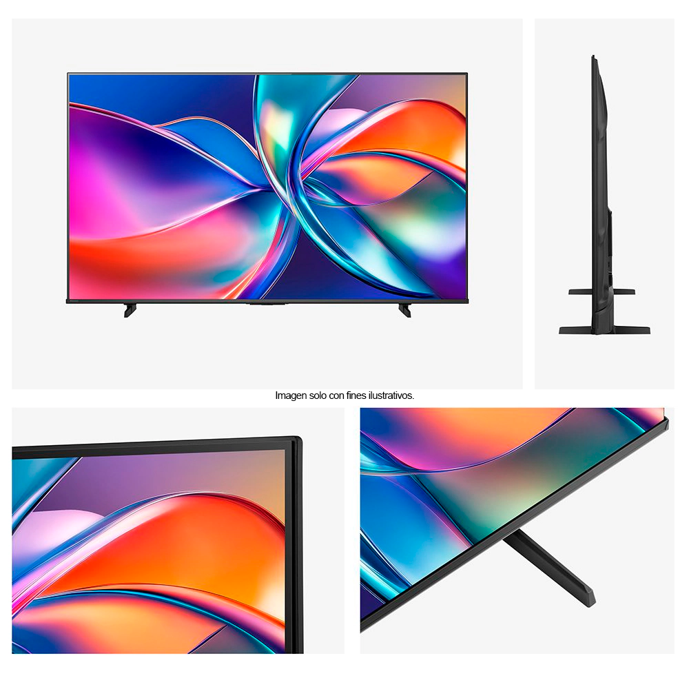 Televisor 58" QLED Smart, 58Q6QV Hisense 4K sistema operativo VIDAA