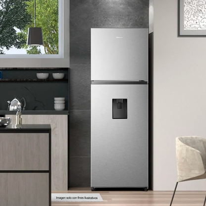Refrigeradora 11.5 pc. RT3N320NACA Hisense, Top mount, color acero inoxidable refinado.