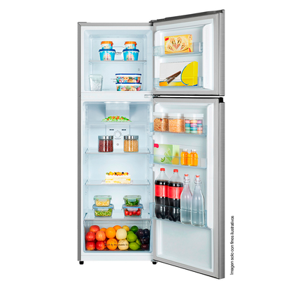 Refrigeradora 11.5 pc. RT3N320NACA Hisense, Top mount, color acero inoxidable refinado.
