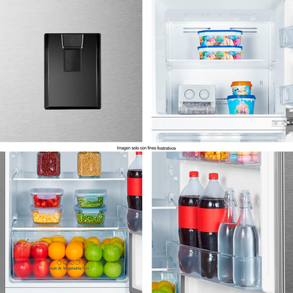 Refrigeradora 11.5 pc. RT3N320NACA Hisense, Top mount, color acero inoxidable refinado.
