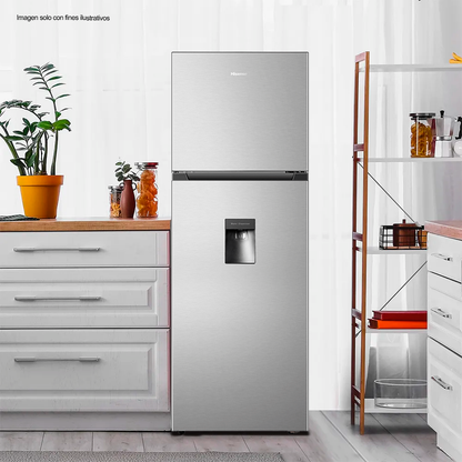 Refrigeradora Top Mount 9pc RT1N250NMB  Hisense fresh Zone, bandejas ajustables
