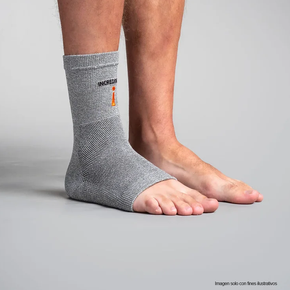 Tobillera G707 talla L color gris, Incrediwear