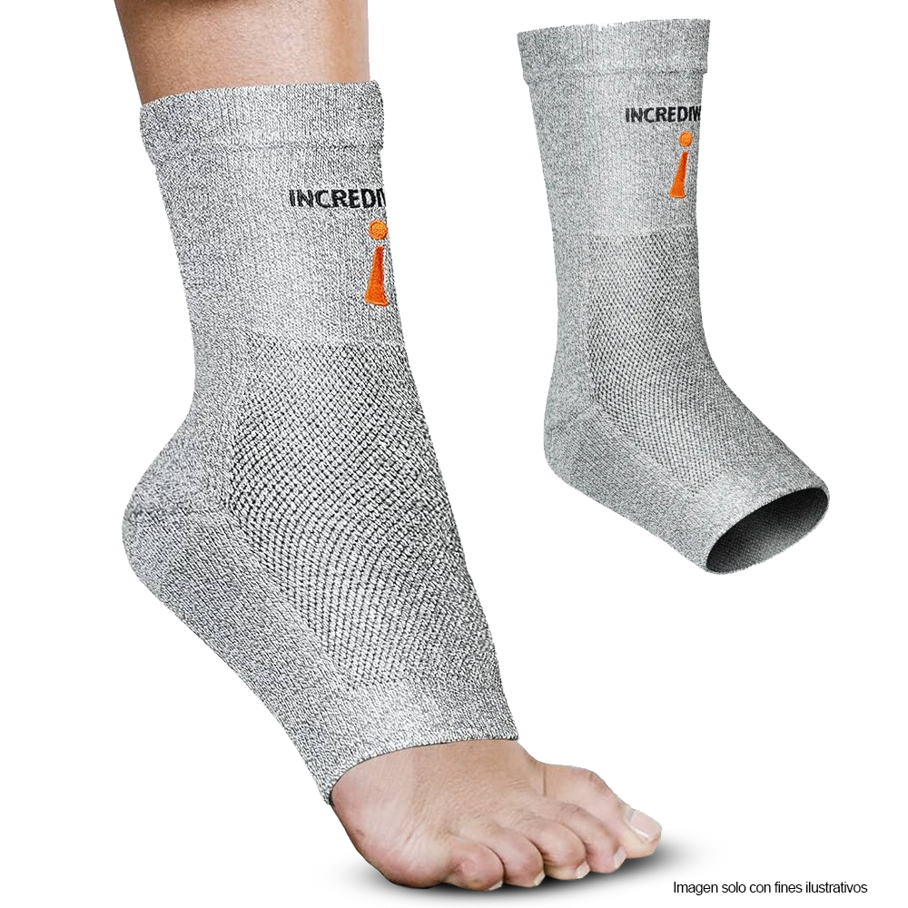 Tobillera G707XL talla XL color gris, Incrediwear