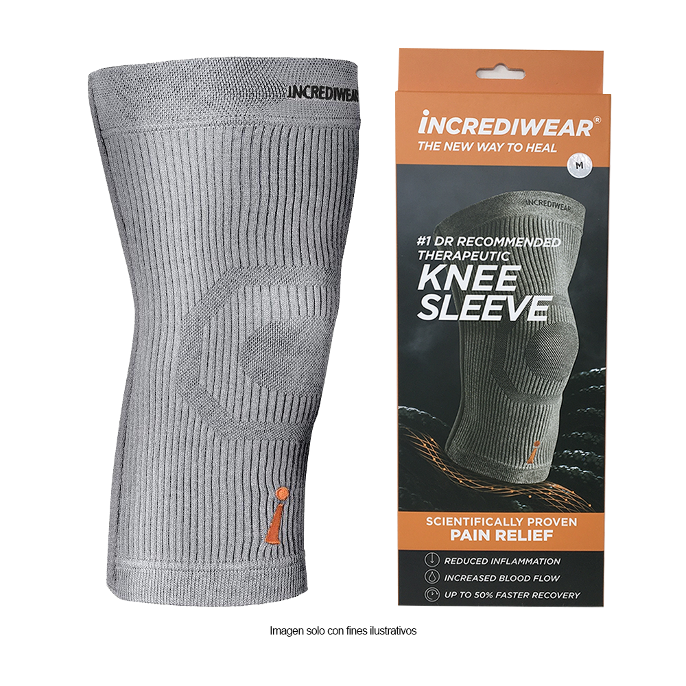 Rodillera G702 talla M, Incrediwear color gris