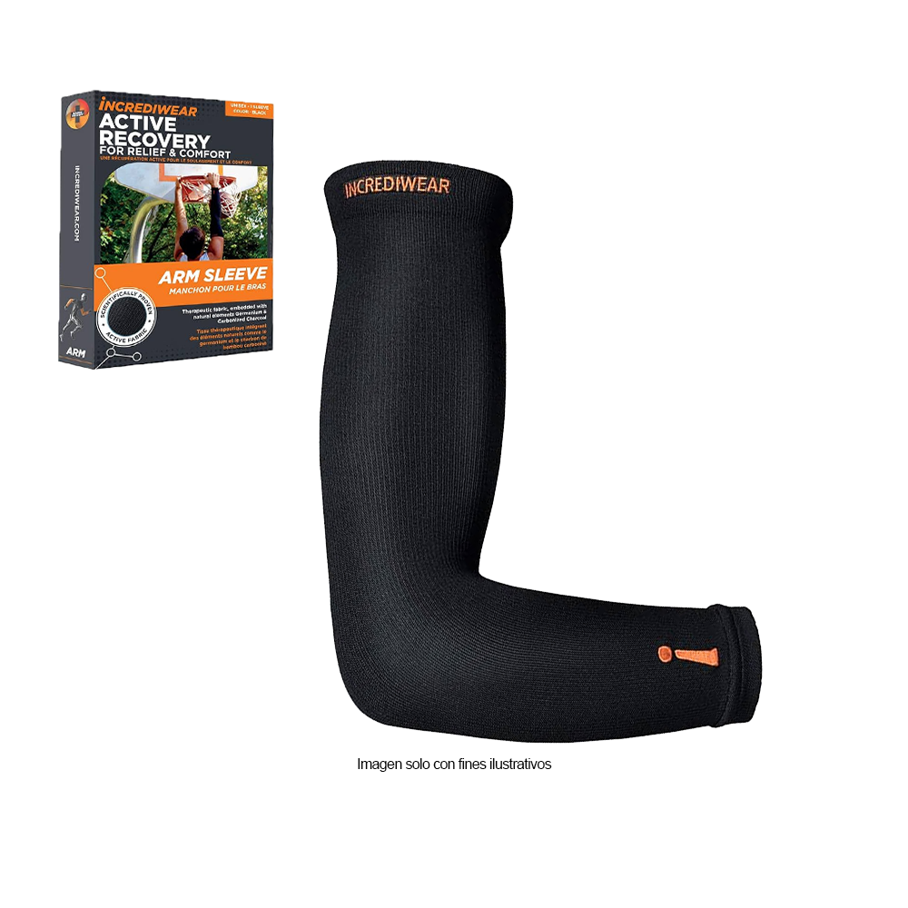 Manga de brazo TSB102 color negro S/M Incrediwear