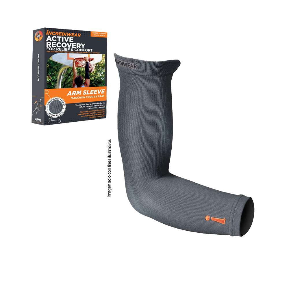 Manga de brazo TS102L color gris oscuro Incrediwear