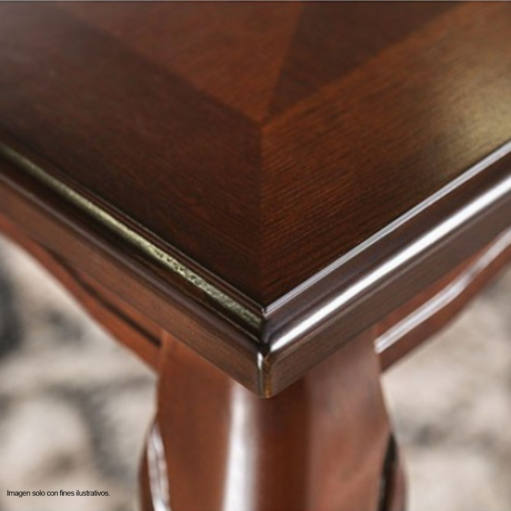 Comedor de 6 puestos en madera, modelo 15-2026 (CM3109T-SC) color chocolate