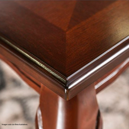 Comedor de 6 puestos en madera, modelo 15-2026 (CM3109T-SC) color chocolate