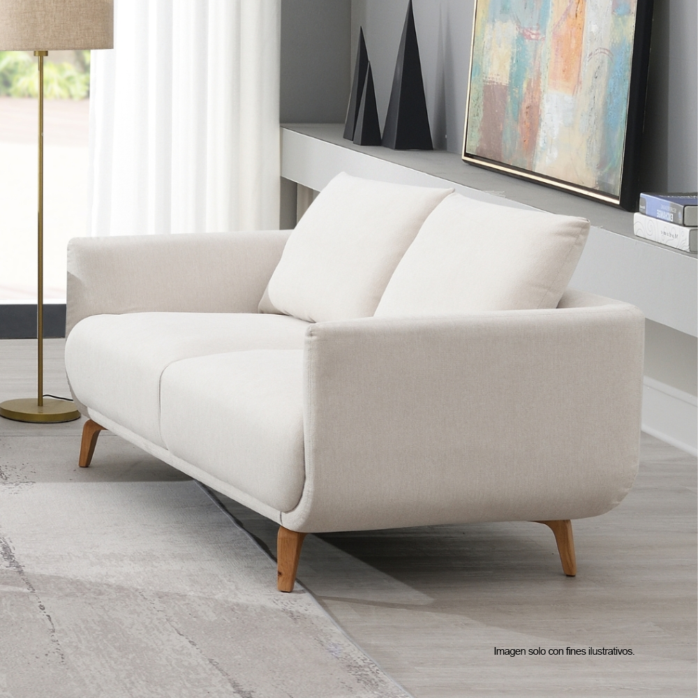 Juego de sala Georgina 3 + 2 puestos + 1puesto, 18-2245 (LV06800/01/02) color beige.