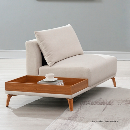 Juego de sala Georgina 3 + 2 puestos + 1puesto, 18-2245 (LV06800/01/02) color beige.