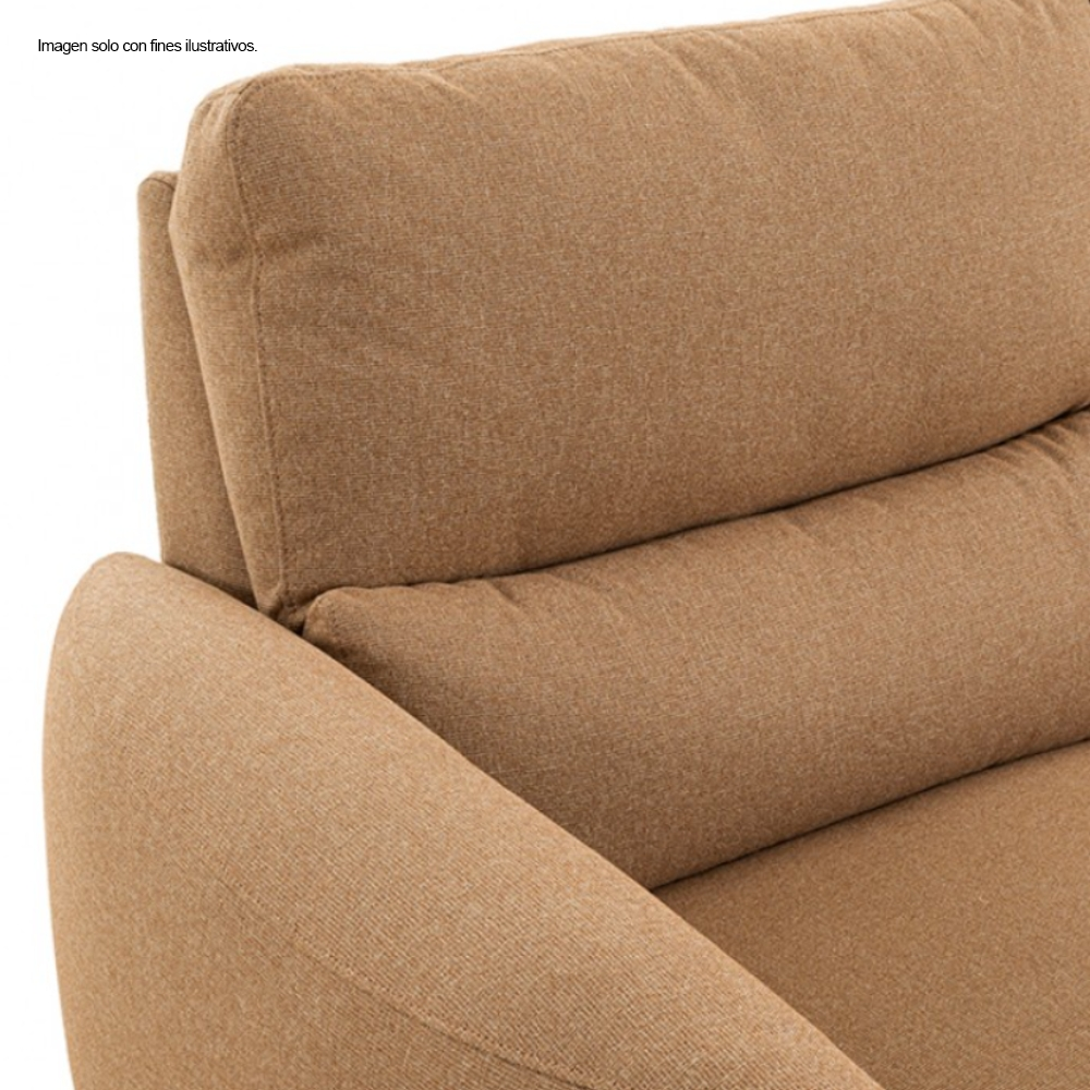 Sofá Chaise reclinable con puerto USB, CM9942BR FRIDA en color chocolate