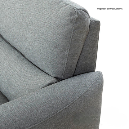 Sofá Chaise reclinable con puerto USB, CM9942GY FRIDA en color gris.