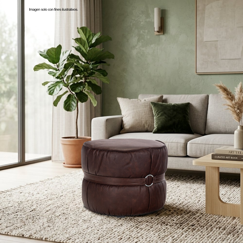 Piecero de cuero, modelo Senegal Luxury 417003, color café.