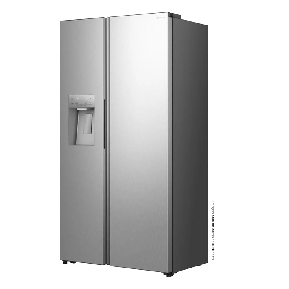 Refrigeradora 18.6pc Side by Side, modelo RS19P5ESR, inverter,  dispensador de tres opciones: agua fría, hielo en cubos y hielo triturado.