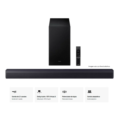 Combo Televisor Smart QLED 4K de 65" Samsung QN65Q6FAAPXPA +  Teatro en casa HW-B450/ZP Samsung