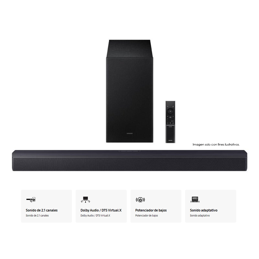 Combo Televisor 85" Smart QLED 4K QN85Q6FAAPXPA + Teatro en casa HW-B450/ZP Samsung