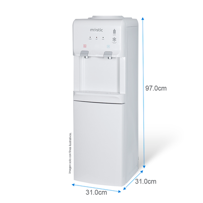Dispensador de agua MY-WD260, agua caliente /fría / normal tanque interno de 3.3 litros. con gabinete Mystic