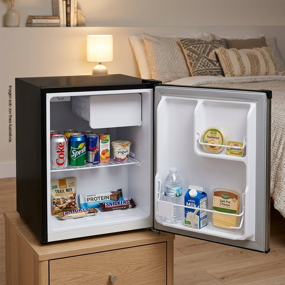 Refrigeradora Mini-Bar, modelo RF-280 Sankey, color gris.