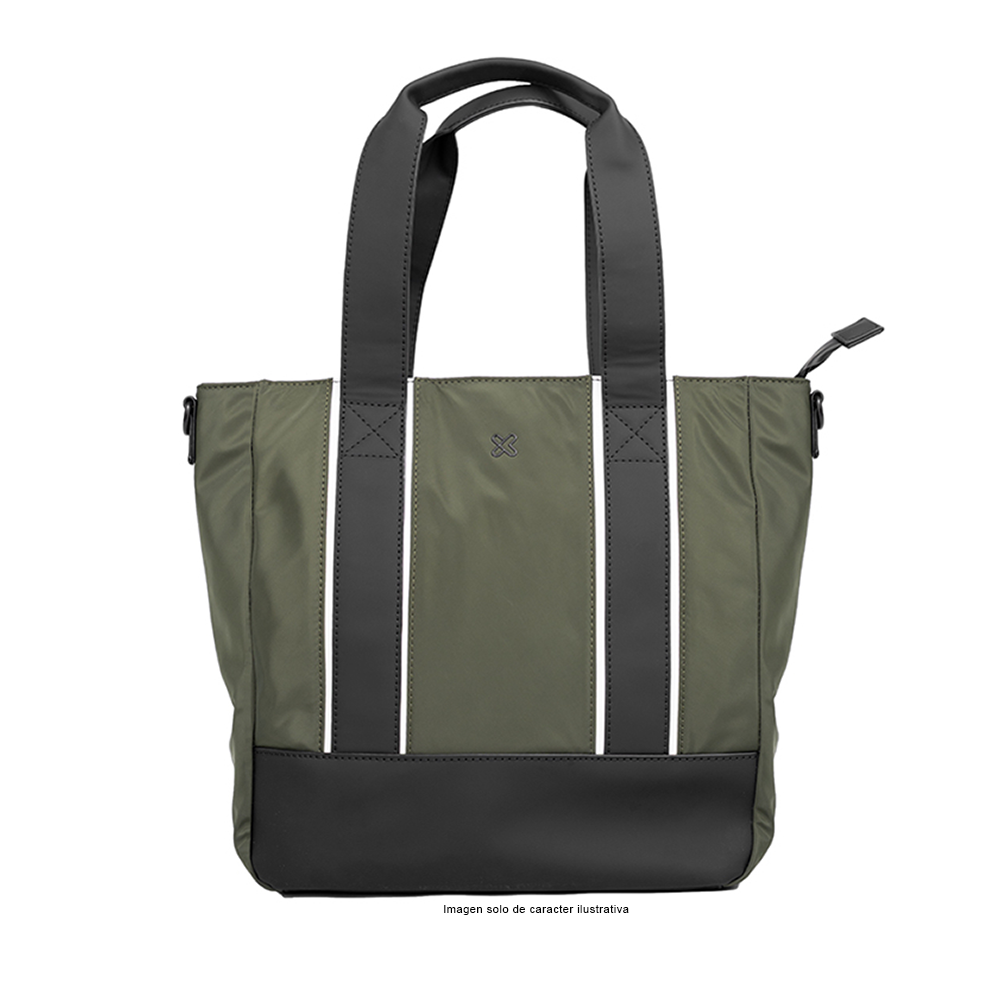 Bolso para laptop de 13" modelo KLB-751 color verde negro.