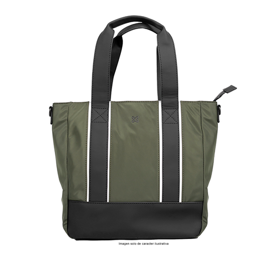 Bolso para laptop de 13" modelo KLB-751 color verde negro.