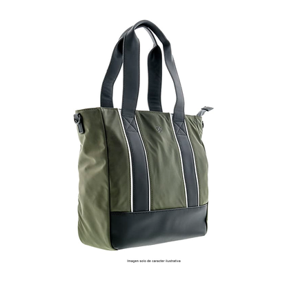 Bolso para laptop de 13" modelo KLB-751 color verde negro.