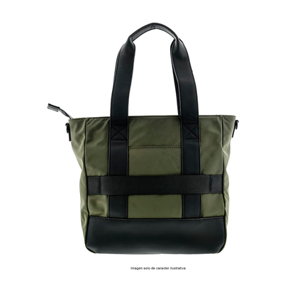 Bolso para laptop de 13" modelo KLB-751 color verde negro.