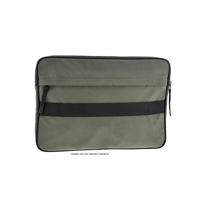 Funda para laptop de 14" modelo KNS-750, color verde negro.