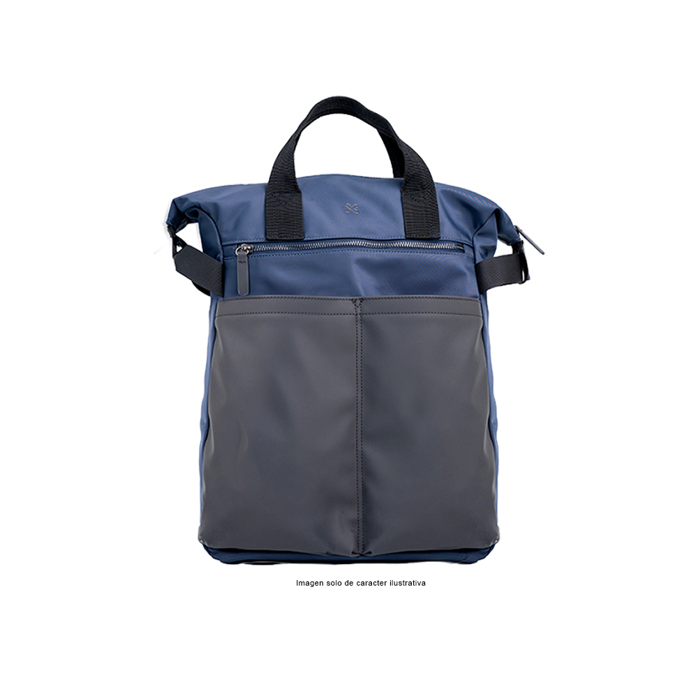 Mochila para Laptop 16" modelo ARUM KNB-721, color gris azul.