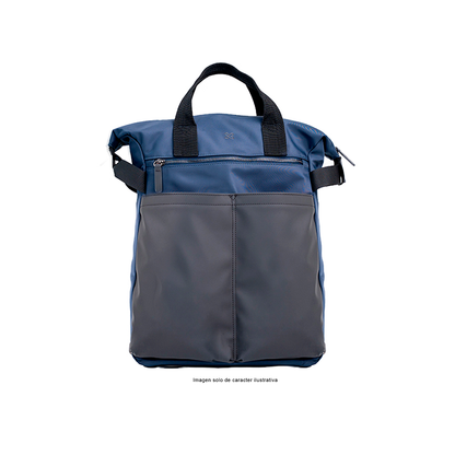 Mochila para Laptop 16" modelo ARUM KNB-721, color gris azul.