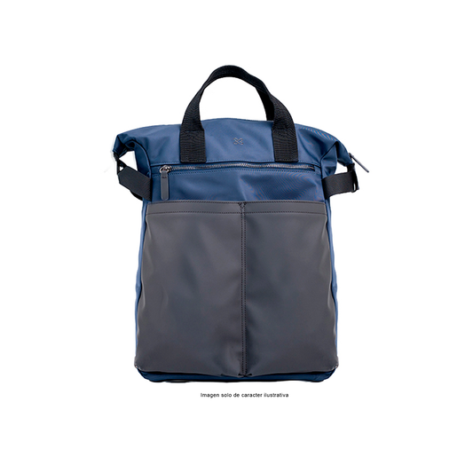 Mochila para Laptop 16" modelo ARUM KNB-721, color gris azul.