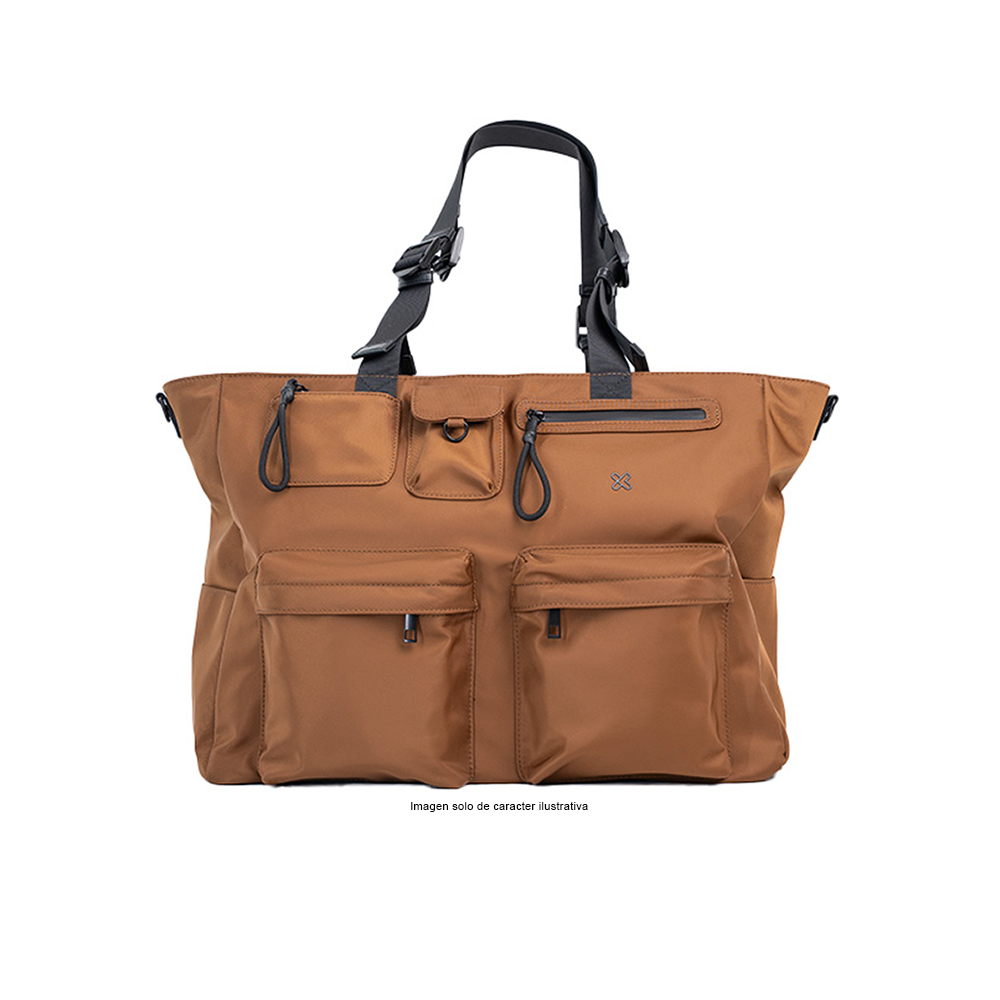 Bolso para laptop 15.6" modelo Nomadia KLB-851 color brown