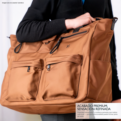Bolso para laptop 15.6" modelo Nomadia KLB-851 color brown