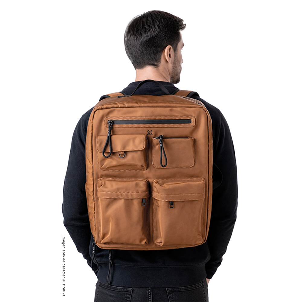 Mochila para laptop NOMADIA KNB-775 color Brown Klip