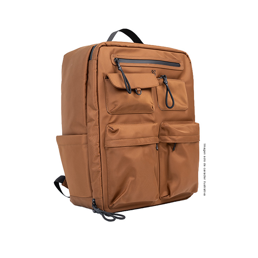 Mochila para laptop NOMADIA KNB-775 color Brown Klip