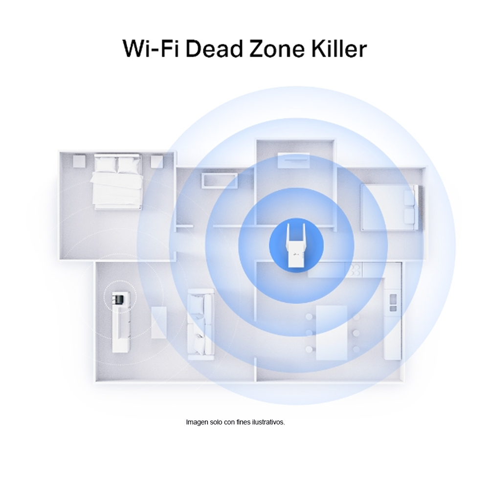 Extensor Repetidor Wi-Fi, RE705X 6 Mesh AX3000. TP-LINK