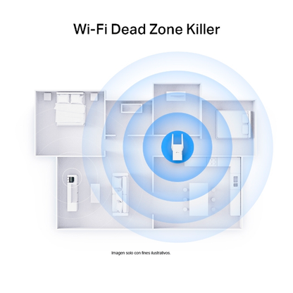 Extensor Repetidor Wi-Fi, RE705X 6 Mesh AX3000. TP-LINK