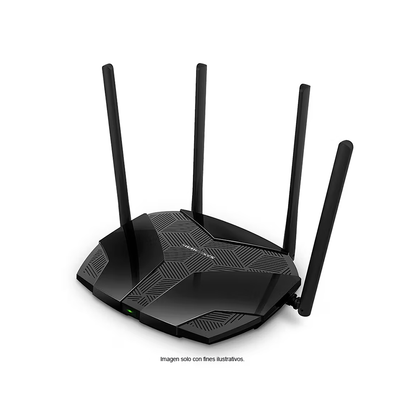 Router WiFi 6 modelo MERCUSYS MR80X, Gigabit Doble Banda AX3000 4 antenas