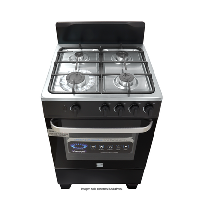 Estufa a gas 24" modelo EMI24B4, 4 quemadores, encendido eléctrico KENMORE