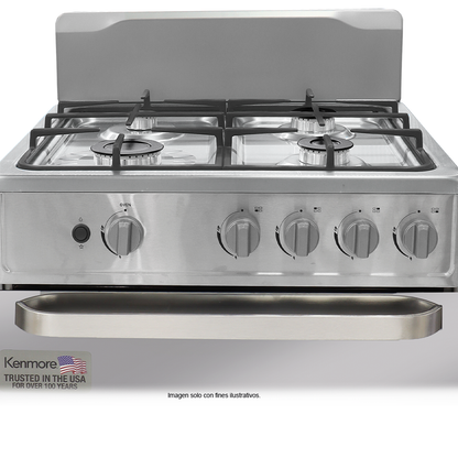 Estufa a gas 24" modelo EMI24S4, 4 quemadores, encendido eléctrico  KENMORE