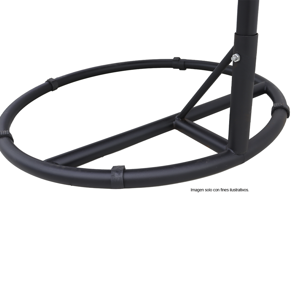 Silla colgante modelo 854-ARCHICHCH, color chocolate, estructura de metal.