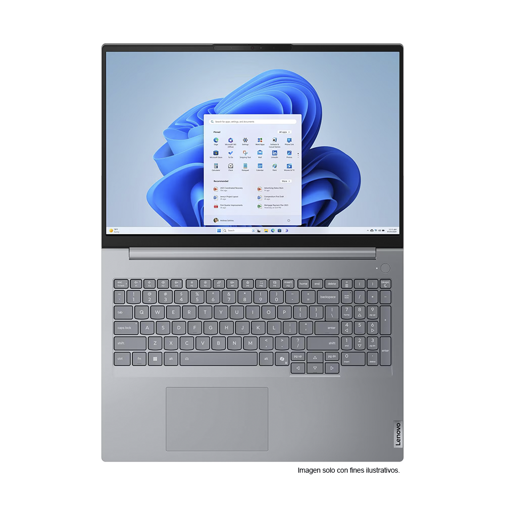 Laptop ThinkBook 16 G9 IRL, pantalla 16", Core 5 210H, 16GB, 512GB.Sistema operativo Windows 11 Pro. LENOVO
