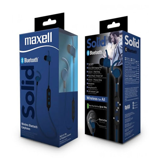 Audífonos Maxell 347782 In Ear Bluetooth Azul