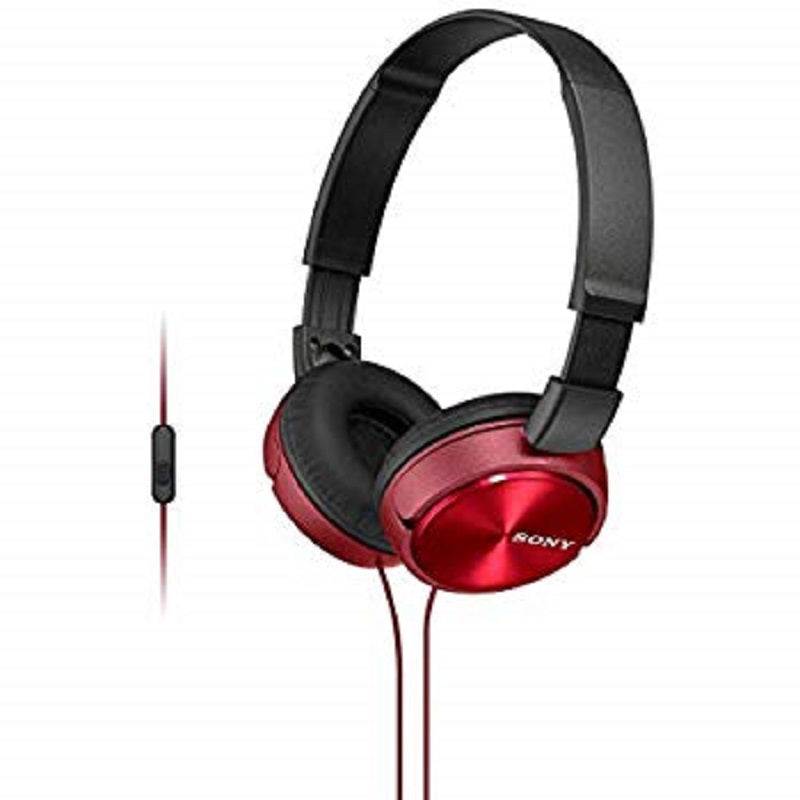 Audífonos Sony MDRZX310AP/RED Over Ear Alámbrico Rojo
