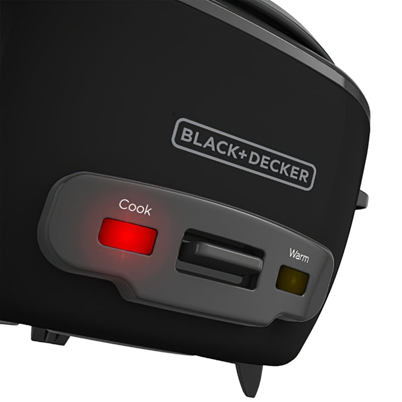 Black & Decker Olla Electrica Arrocera 14 Tazas RC514B Negro Olla de Coccion Antia