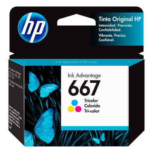 Tinta Cartucho Color HP 667