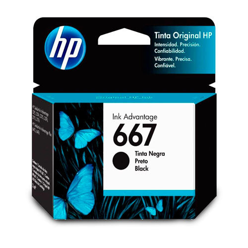 HP 667 Tinta Cartucho Negra