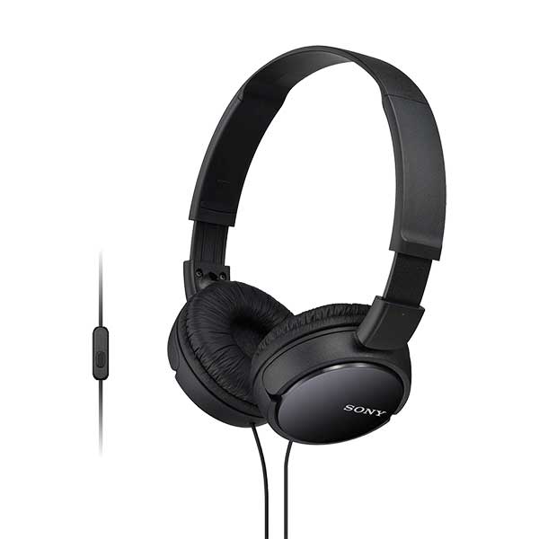 Audífonos Sony MDRZX110AP/BLACK Over Ear Alámbrico Negro