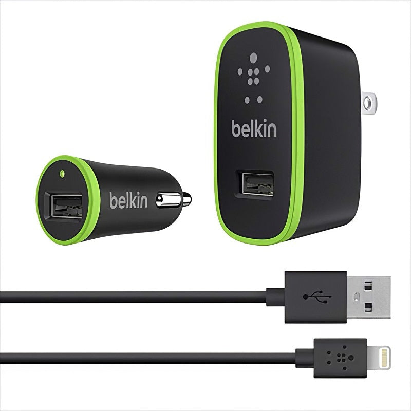 Belkin F8J031Tt04 Accesorio Celular Cargador Auto Dual USB Negro
